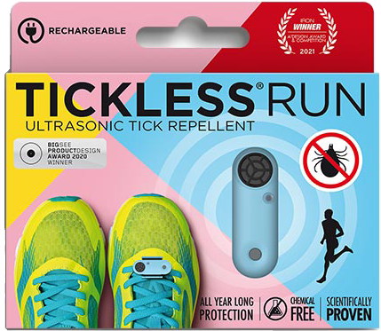 TICKLESS Run ultrahangos kullancsriasztó futóknak, kék (RUN01BLUE)