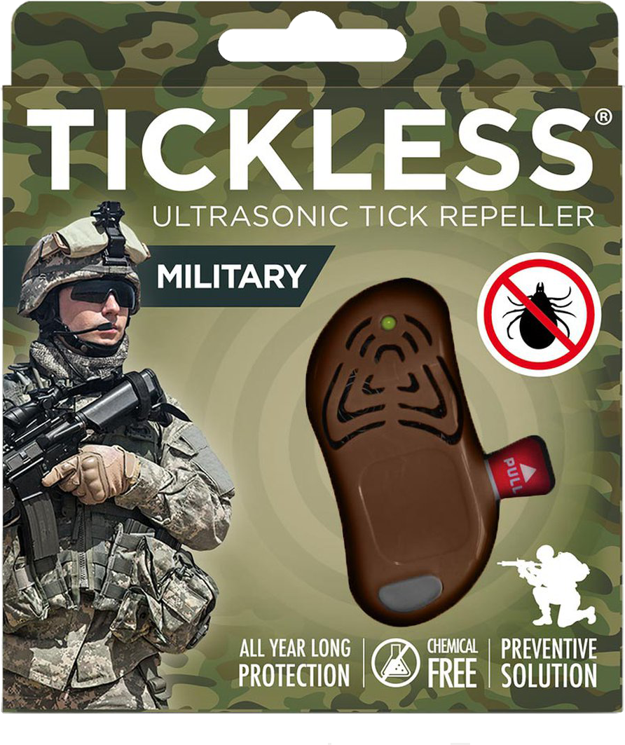 TICKLESS Military ultrahangos kullancsriasztó készülék rendvédelmi szervezetek számára, barna (PRO-107BR)