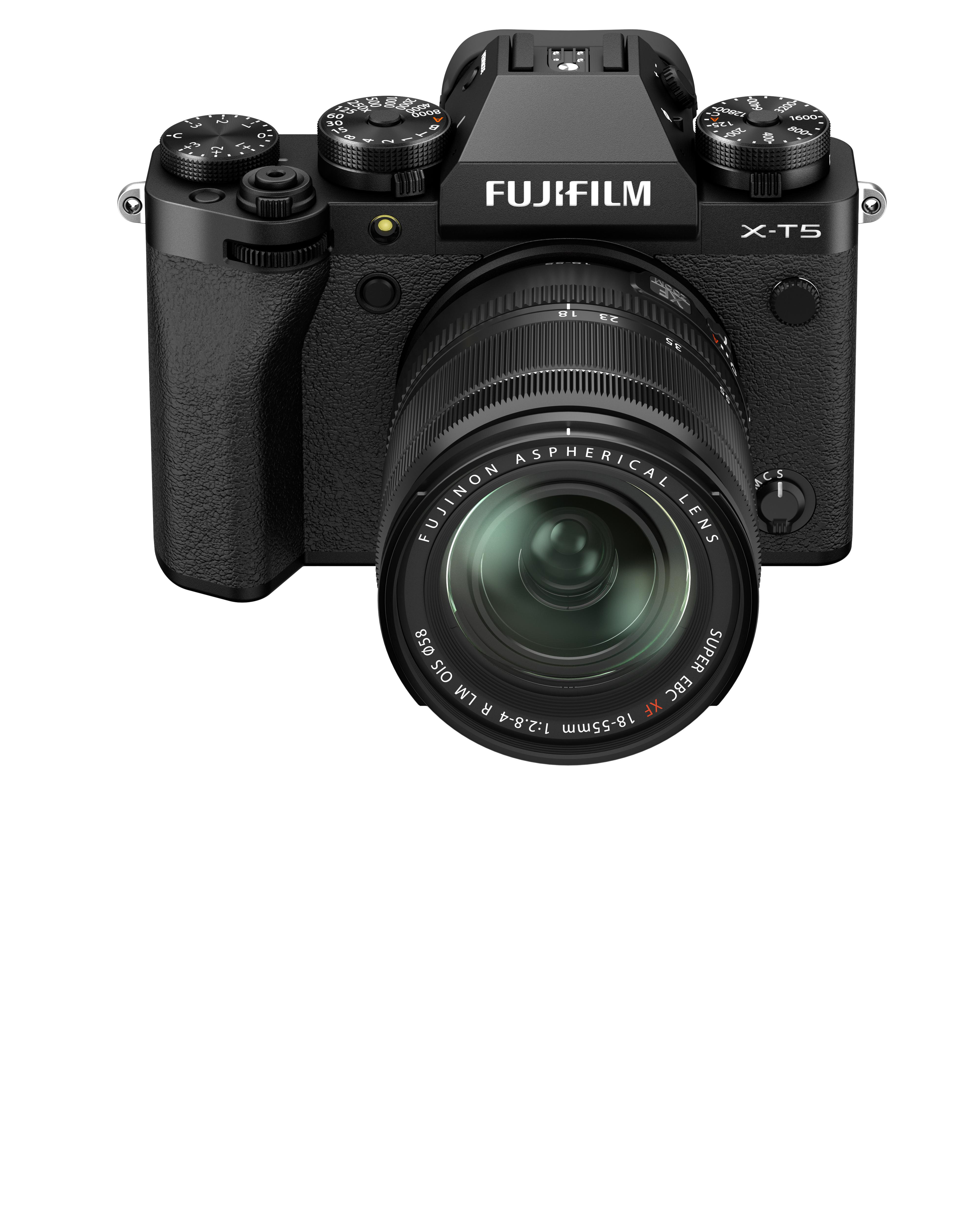 FUJIFILM X-T5 Kit Spiegellose Systemkamera mit Objektiv 18 - 55 mm, 7,6 cm Display Touchscreen