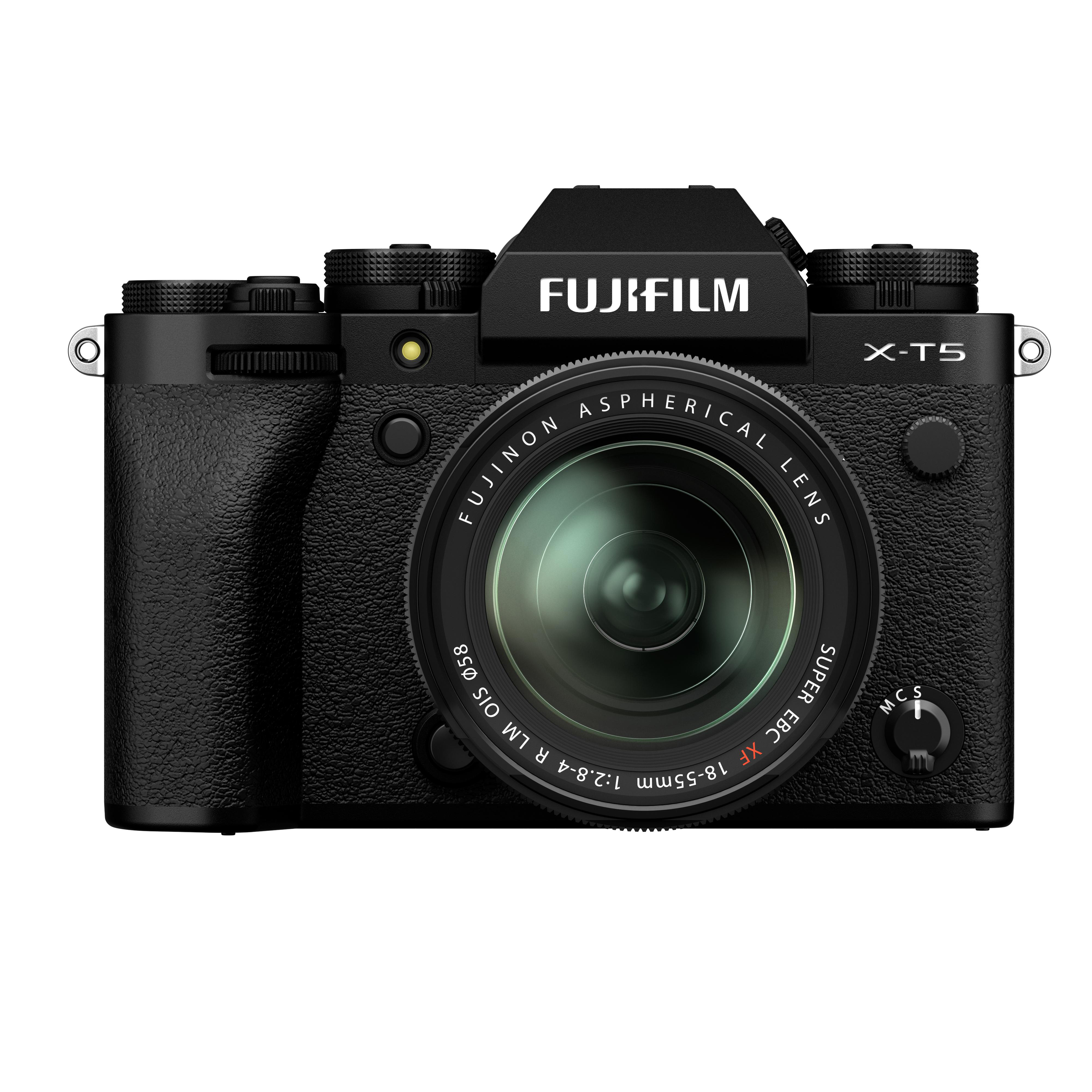 FUJIFILM X-T5 Kit Spiegellose Systemkamera mit Objektiv 18 - 55 mm, 7,6 cm Display Touchscreen
