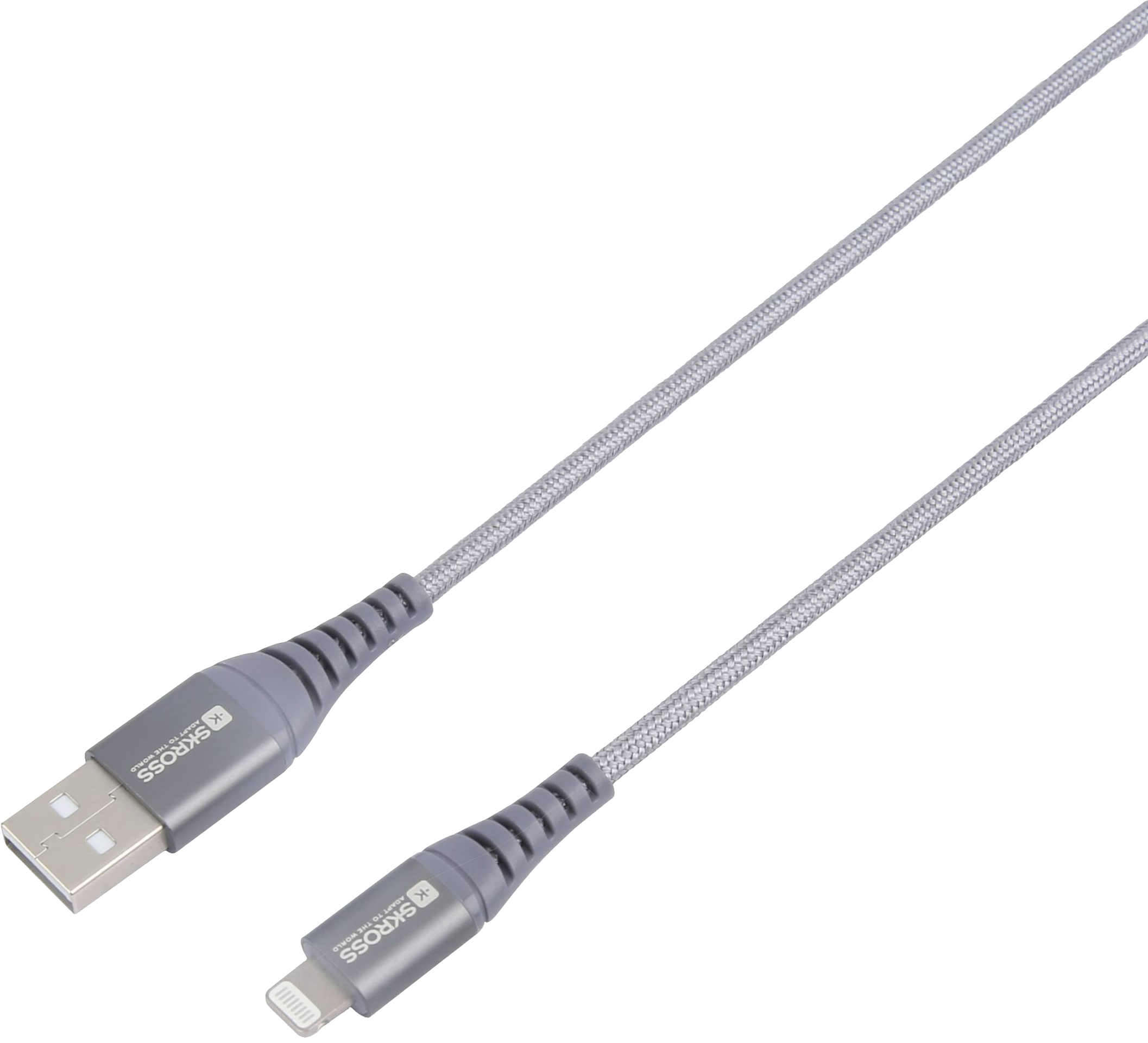 SKROSS Steel Line szinkronkábel Lightning csatlakozóval- 120 cm