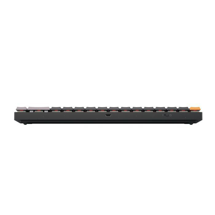 COMPACT, Mechanisch, Schwarz/Grau/Orange Low Cherry Tastatur, MX-LP 2.1 Profile, Gaming CHERRY kabellos, MX