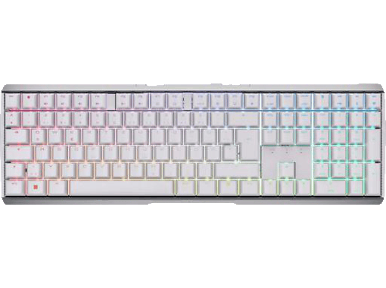 CHERRY MX 3.0S RGB, Gaming Tastatur, Mechanisch, Cherry MX Brown, kabellos, Weiß