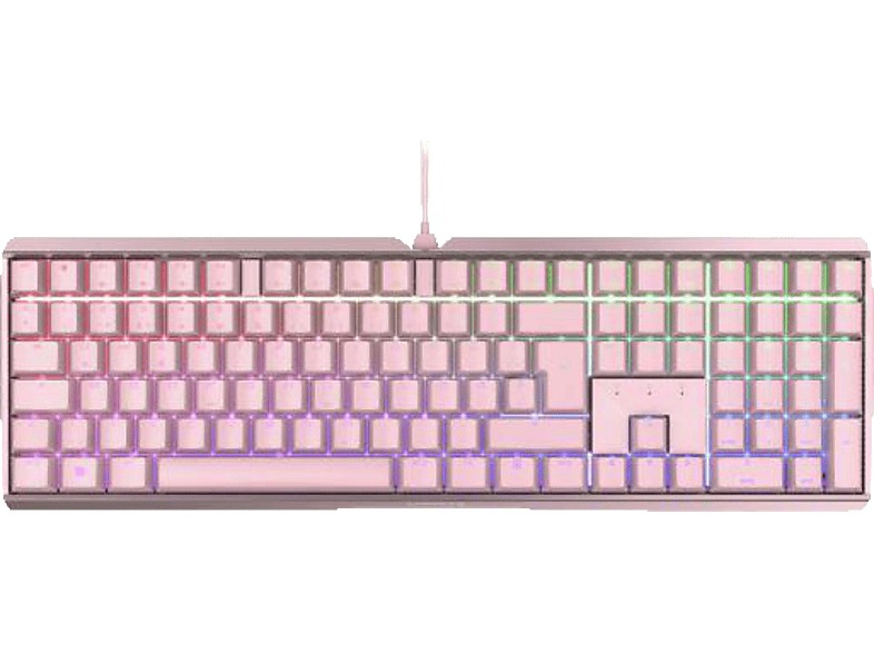Tastatur, Rosa Red, Mechanisch, 3.0S CHERRY MX RGB, Cherry MX kabelgebunden, Gaming Silent