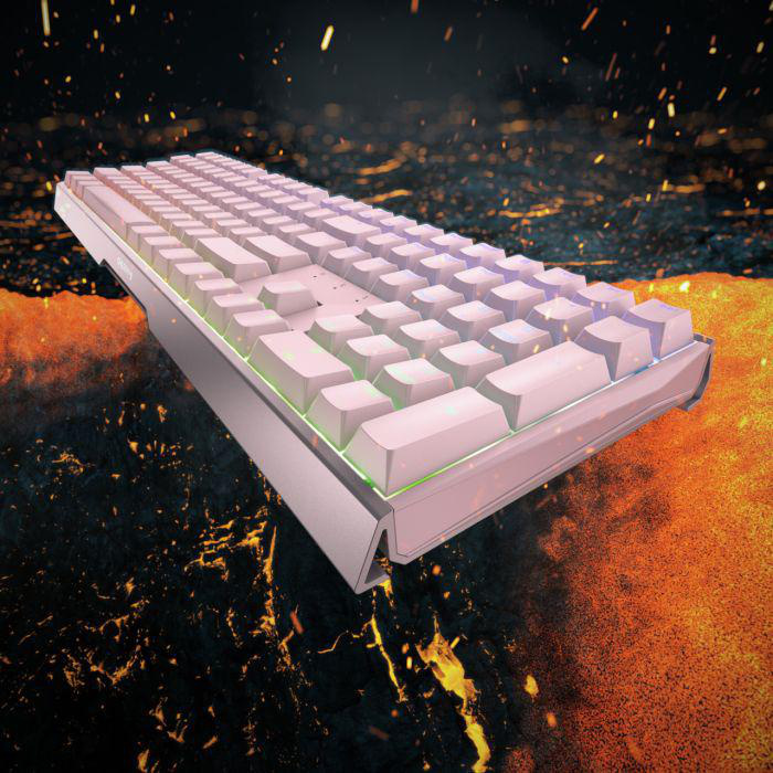 Mechanisch, CHERRY Tastatur, MX Gaming Cherry 3.0S RGB, Rosa MX Red, kabelgebunden,