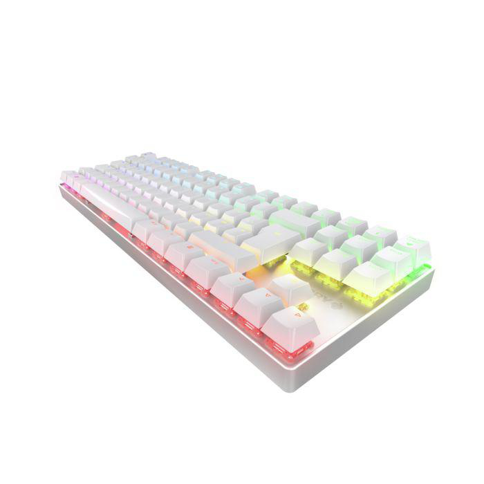 CHERRY MX 8.2 TKL RGB, Silber/Weiß MX Cherry Tastatur, Gaming Brown, kabellos, Mechanisch