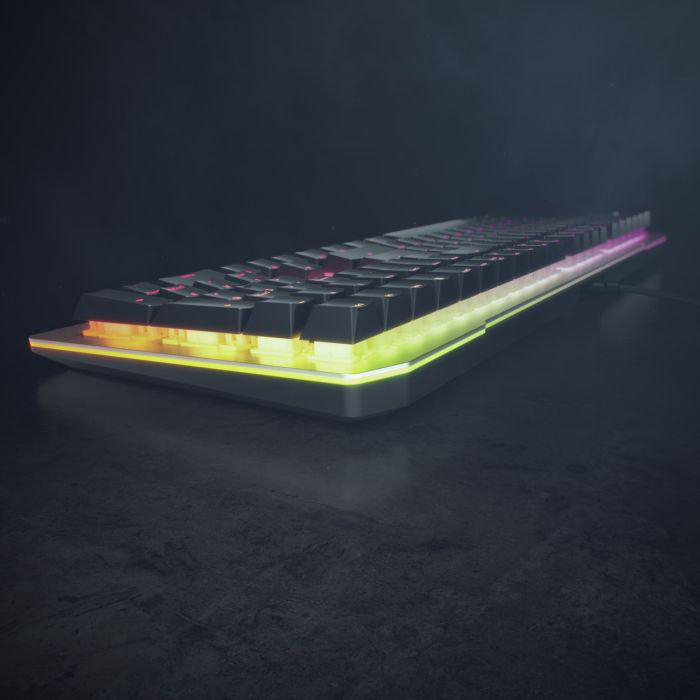 CHERRY Mechanisch, RGB, Schwarz/Grau Tastatur, kabelgebunden, Gaming MV3.0