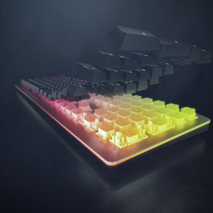 MV3.0 Tastatur, kabelgebunden, CHERRY RGB, Gaming Schwarz/Grau Mechanisch,