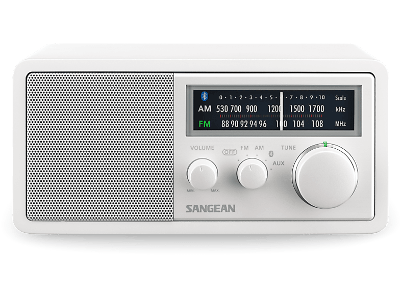 SANGEAN WR-11BT+ Bluetooth-Tischradio, White online kaufen | MediaMarkt