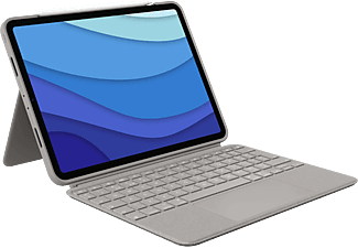 LOGITECH Combo Touch billentyűzetes tok 11"-os iPad Pro-hoz (Gen 1-4), UK Angol, homokszínű (920-010172)