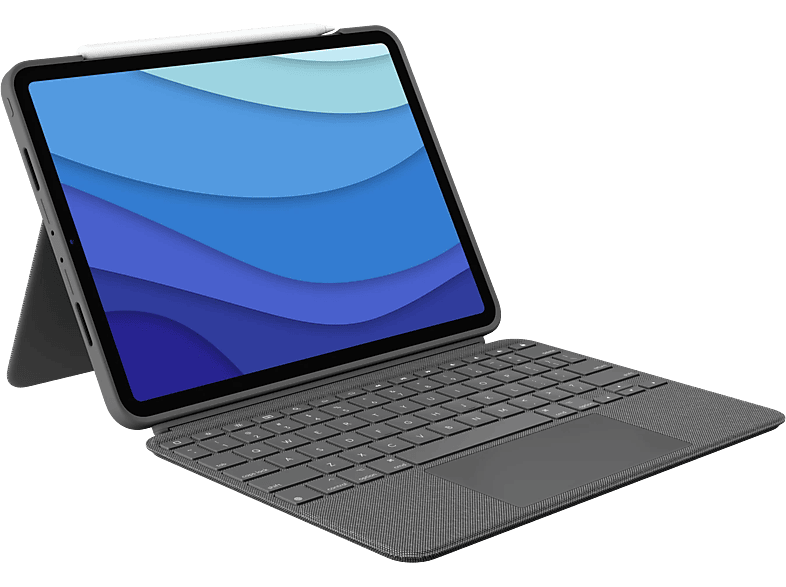 LOGITECH Combo Touch billentyűzetes tok 11"-os iPad Pro-hoz (Gen 1-4), US Angol, homokszínű (920-010256)