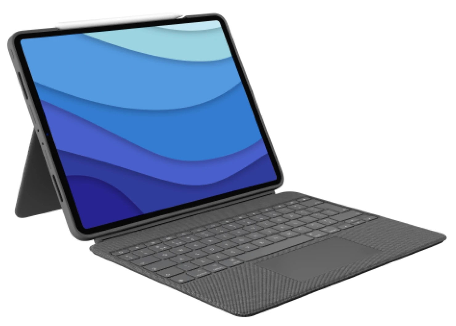 LOGITECH Combo Touch billentyűzetes tok 12.9"-os iPad Pro-hoz (Gen 5-6), UK Angol, oxfordiszürke (920-010214)