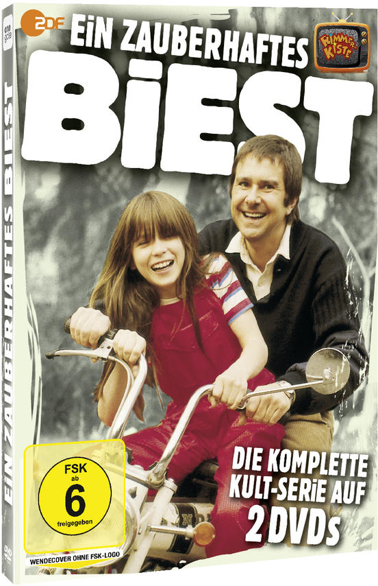 Ein DVD-Cover zeigt einen lächelnden Mann und ein Mädchen auf einem Motorrad.