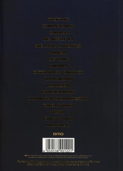 Egy CD borítója a számlistával.