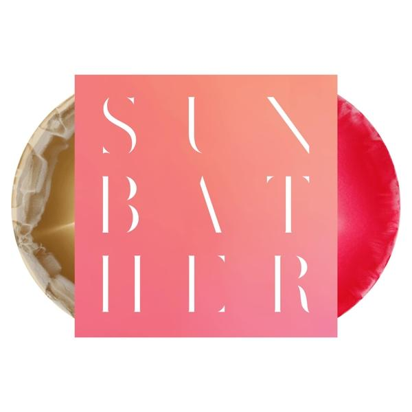 Albumcover mit zwei Vinyl-Schallplatten. Titel: SUNBATHER.