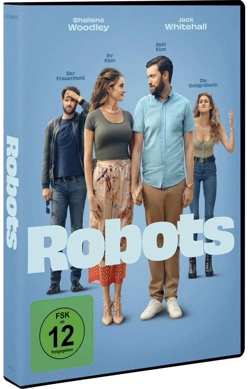 DVD-Cover für den Film Robots, mit vier Personen.