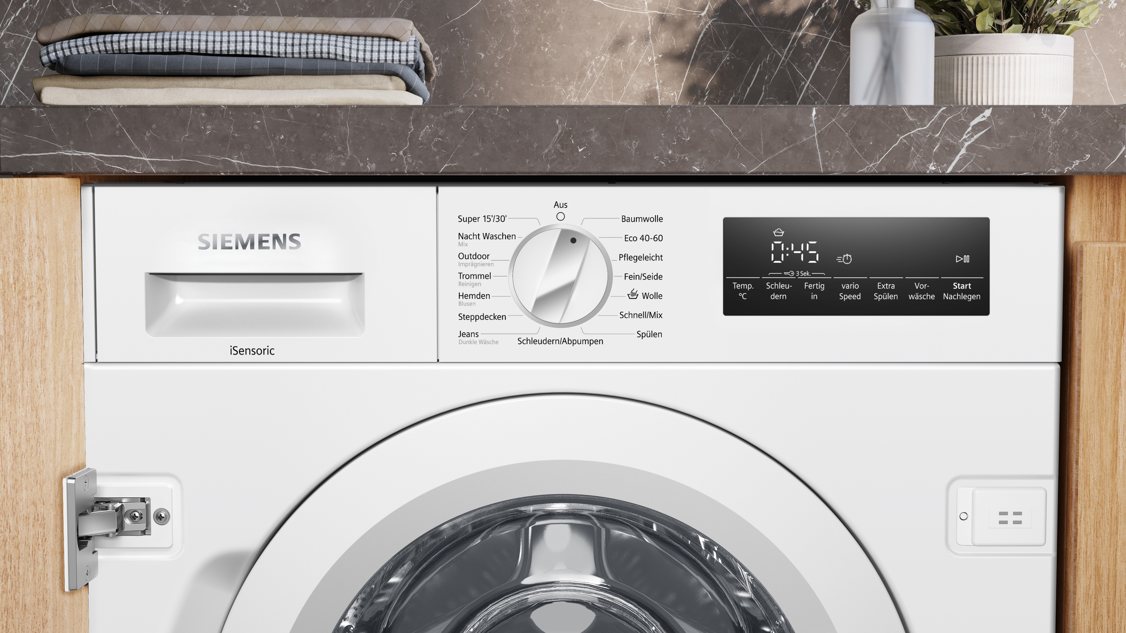 Siemens WG44B2A40 IQ700 - Lavatrice Intelligente 9 Kg, 1400 Giri/min