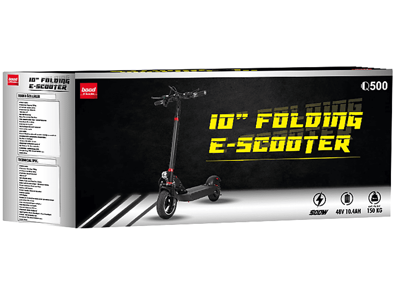 BOOD Kickscooter Q500 Elektrikli Scooter Siyah_2