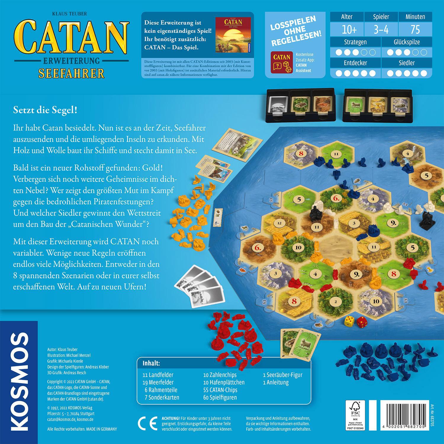 KOSMOS Catan - Spieler 4 - Seefahrer Brettspiel Mehrfarbig 2022 3