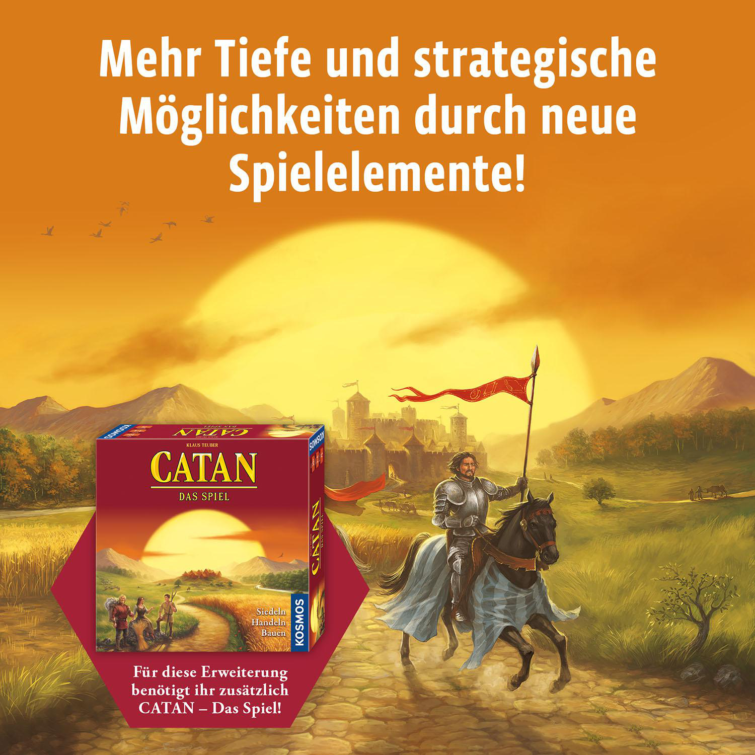 KOSMOS Catan - Städte & Ritter 3 - 4 Spieler 2022 Brettspiel Mehrfarbig