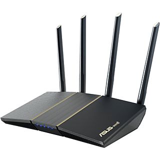 Router WiFi - ASUS RT-AX57, 3 Gbit/s, Wifi 6 Doble banda, Control parental, Compatible Aimesh, Gaming y Streaming, Negro