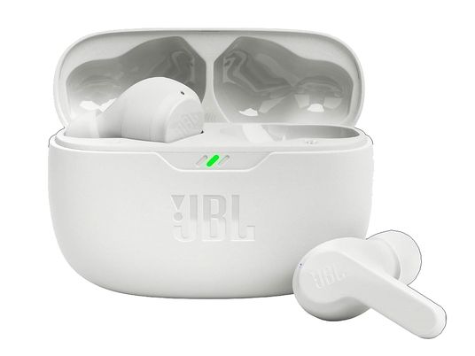JBL Vibe Beam - True Wireless Kopfhörer (In-ear, Weiss)