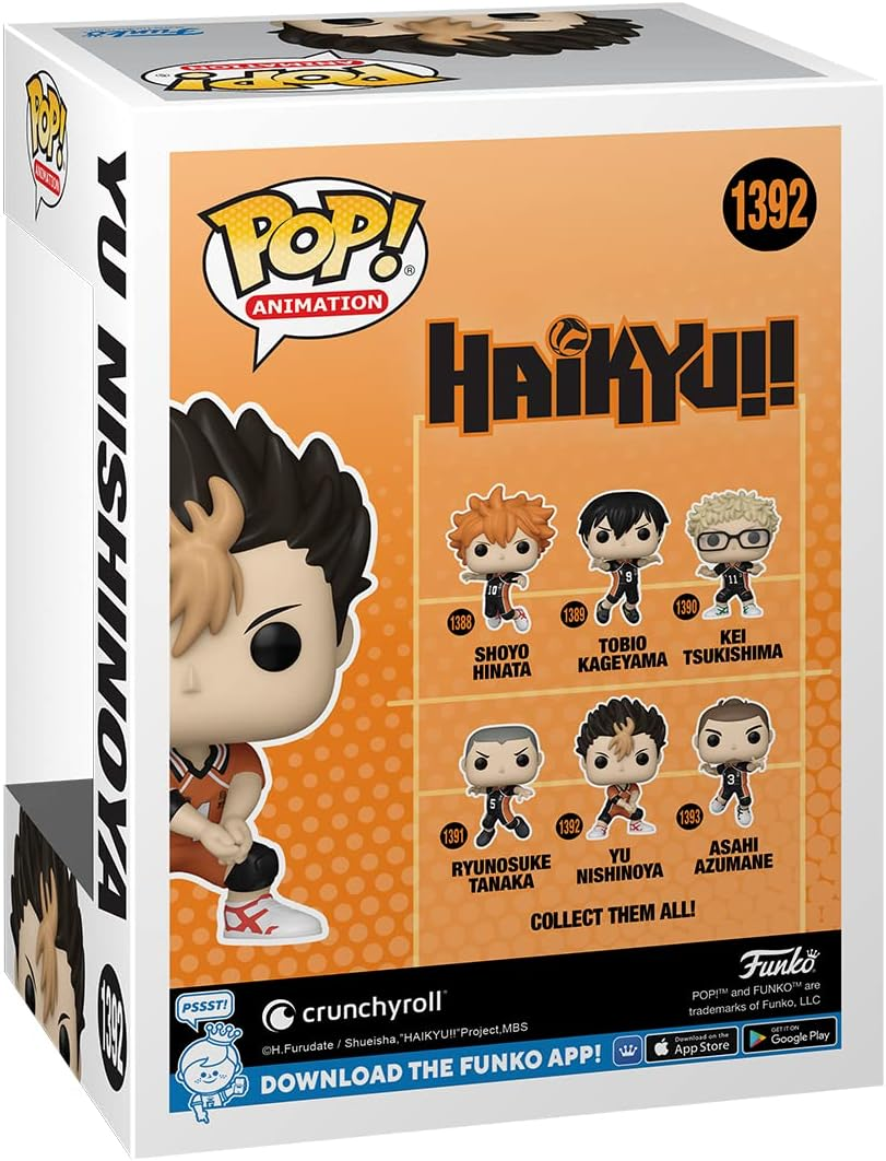 Caja Funko Pop mostrando una figura de juguete y otras figuras de la serie. Fondo blanco.