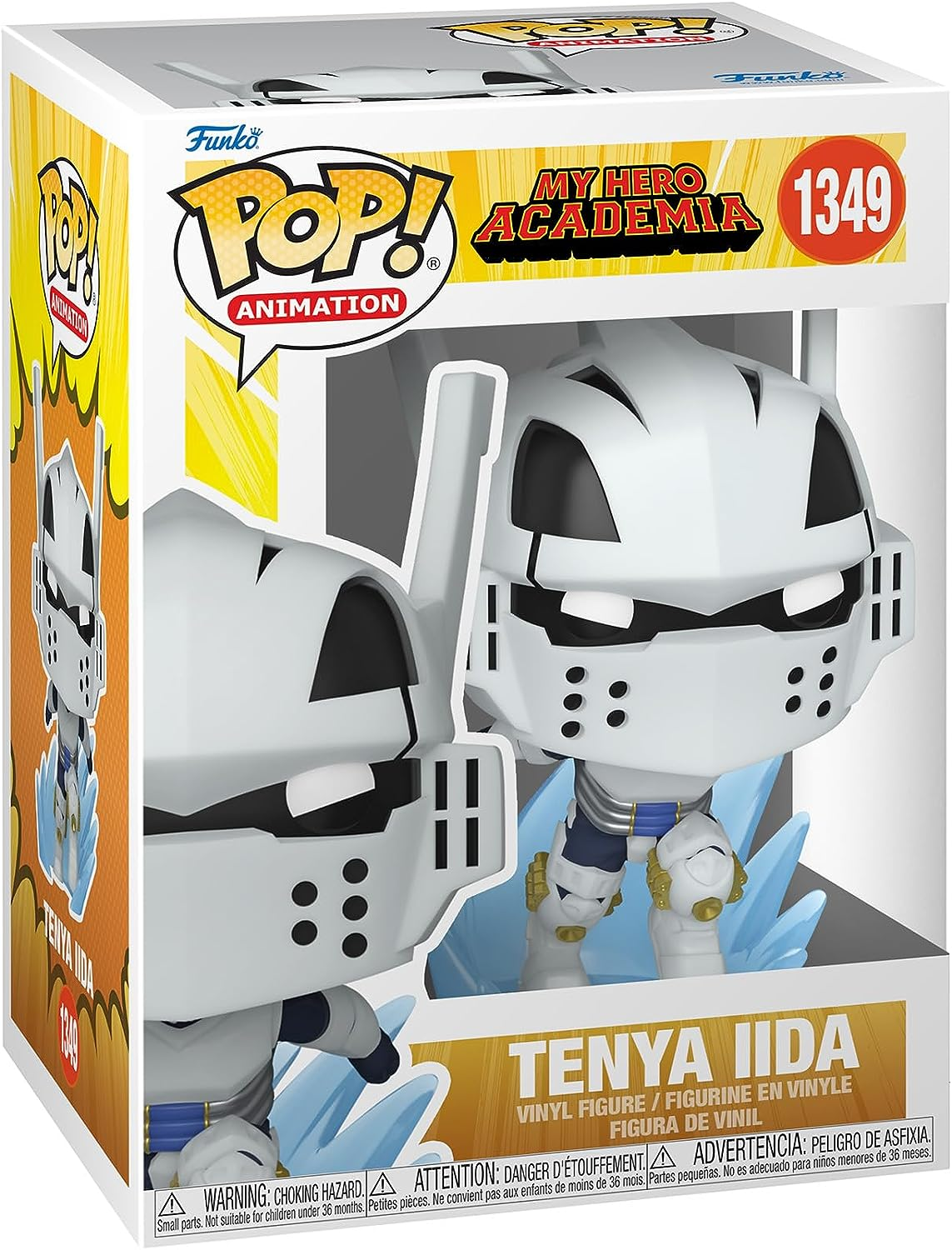 Figura Funko Pop! de Tenya Iida de My Hero Academia. En caja, figura visible.