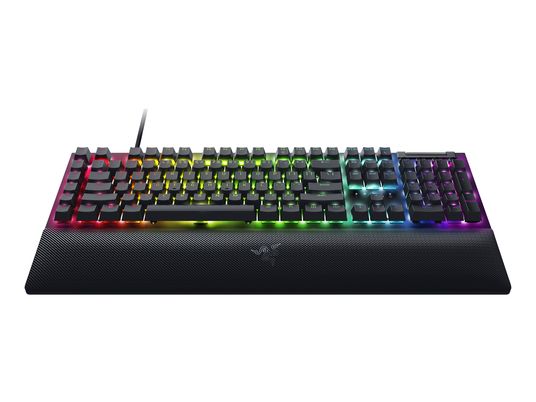 RAZER BlackWidow V4 - Gaming Tastatur, Kabelgebunden, QWERTZ, Full size, Mechanisch, Razer Green, Schwarz