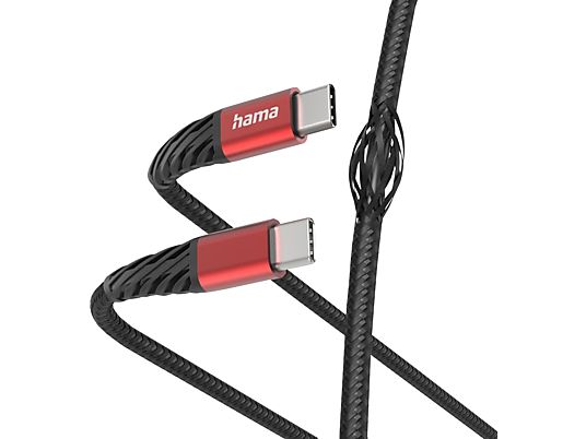 HAMA Extreme - Câble de chargement (Noir/rouge)