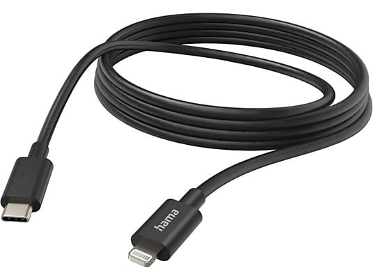 HAMA 00201599 - USB-C-Lightning-Kabel (Schwarz)