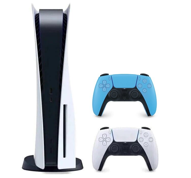 Konsola SONY PlayStation 5 C Chassis + Dodatkowy kontroler DualSense Gwiezdny Błękit