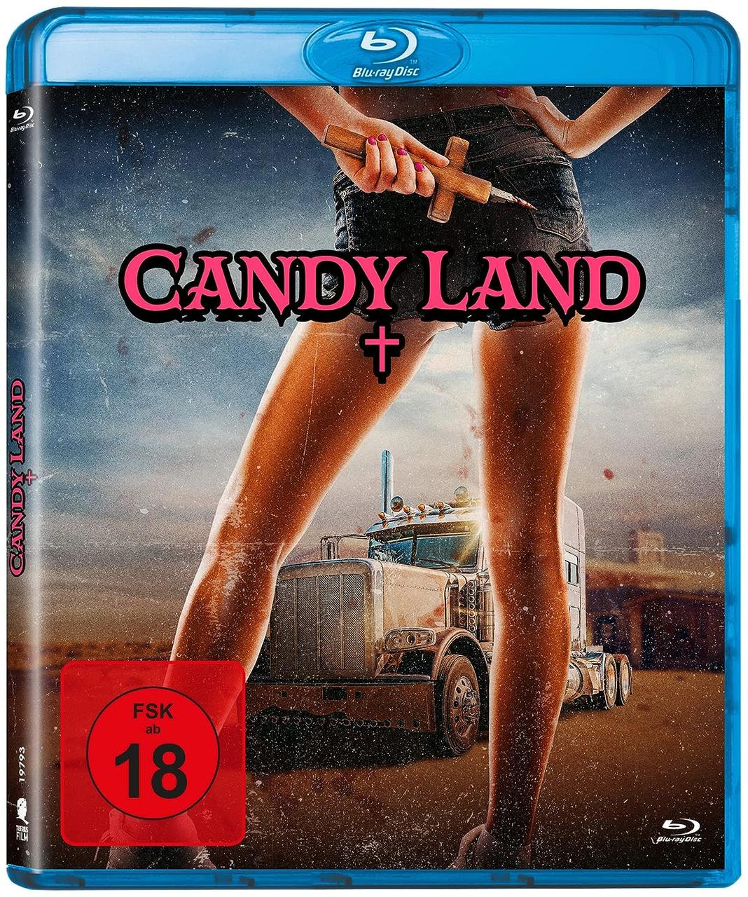 Candyland Blu-ray-Cover mit einer Frau.