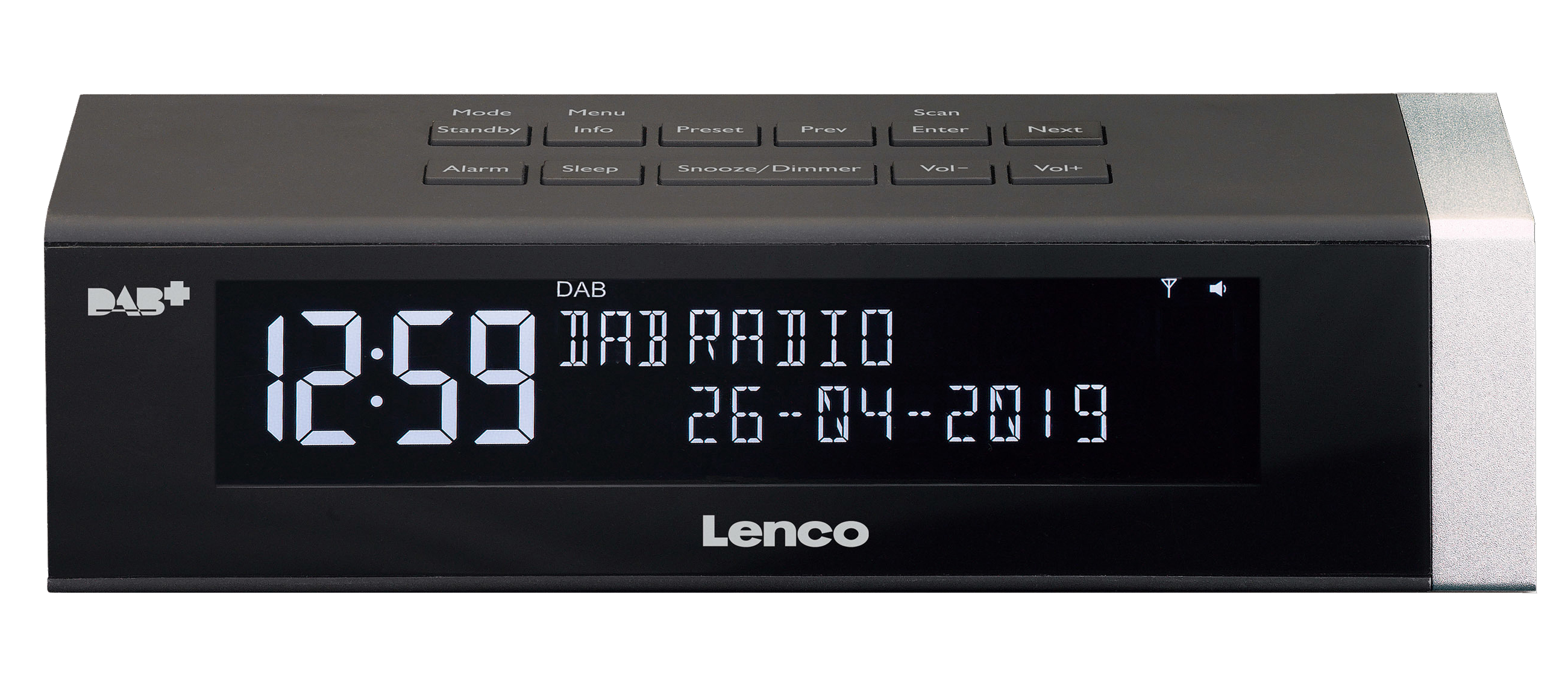 LENCO CR-630 - Radio-réveil (DAB+, FM, Noir)