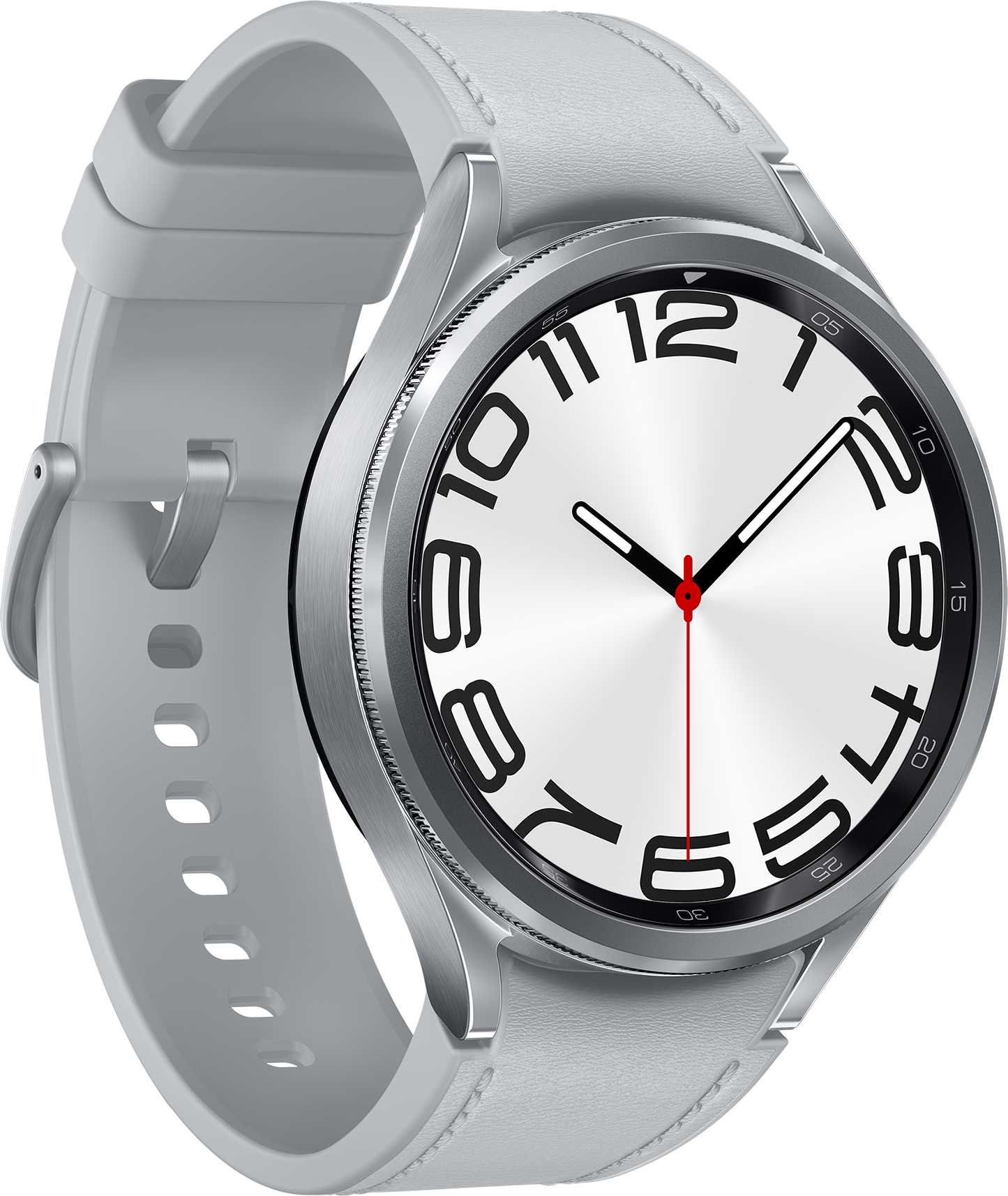 SAMSUNG Galaxy Watch 6 Classic okosóra (47mm, E-sim), ezüst (SM-R965FZSA)