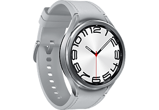 SAMSUNG Galaxy Watch 6 Classic okosóra (47mm, E-sim), ezüst (SM-R965FZSA)