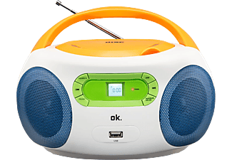 OK ORC 512 - Lecteur CD/Radiorecorder (FM, Multicolore)