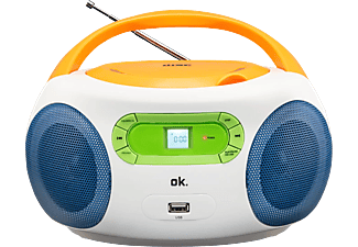 OK ORC 512 - Lettore CD/Radiorecorder (FM, Multicolore)