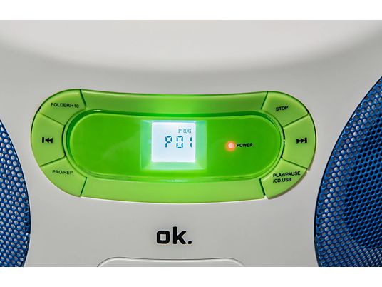 OK ORC 512 Color Boombox - CD-Player/Radiorecorder (FM, Mehrfarbig)