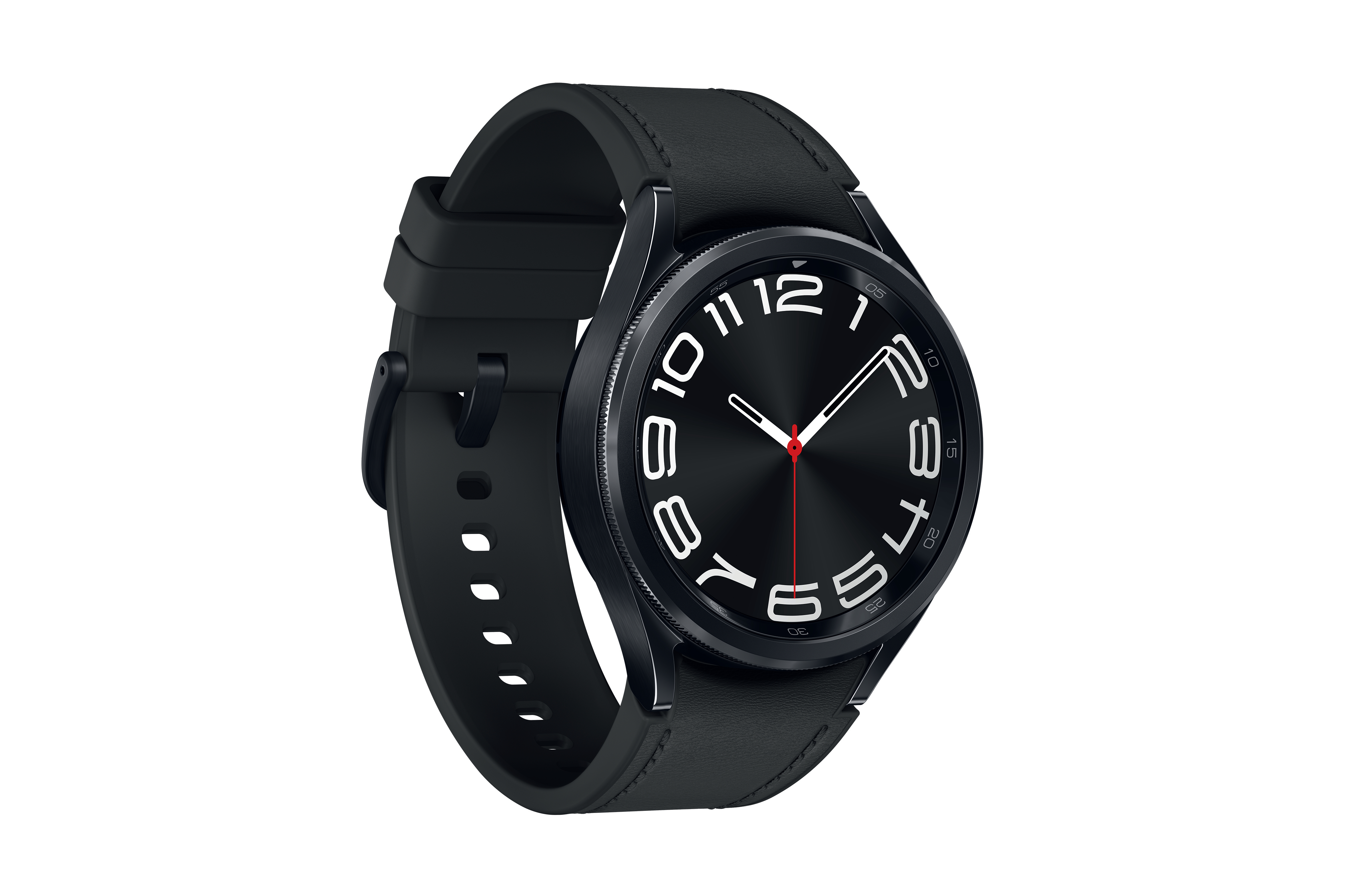 SAMSUNG Galaxy Watch6 Classic LTE mm Kunstleder, Black Smartwatch S/M, 43