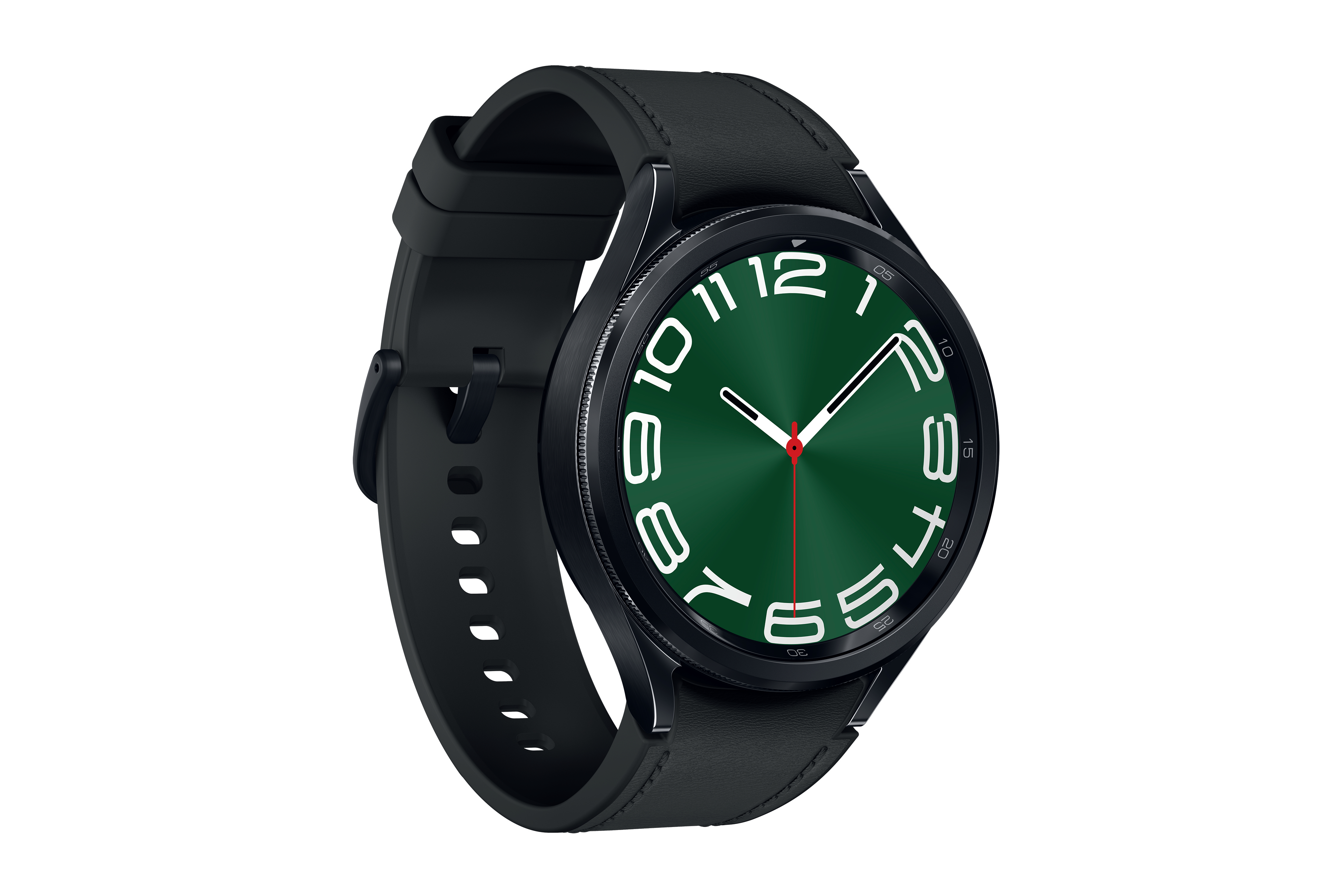 SAMSUNG Galaxy Watch6 Classic M/L, LTE Kunstleder, Smartwatch mm 47 Black