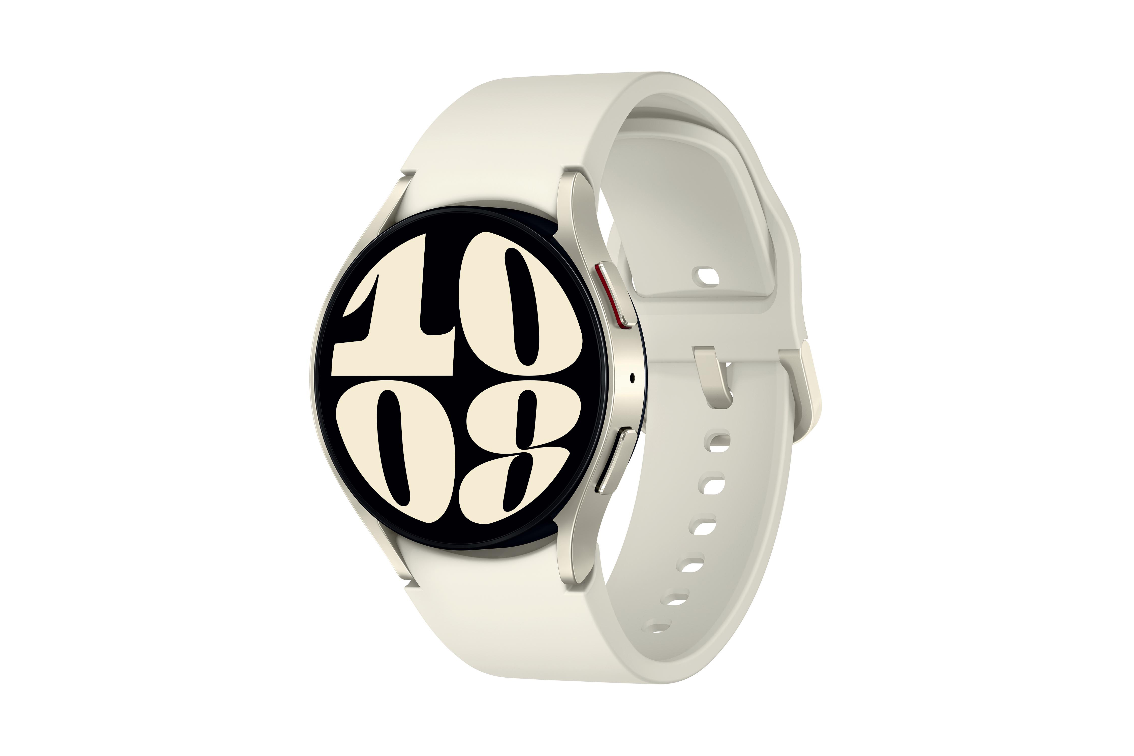 SAMSUNG Galaxy mm Fluorkautschuk, S/M, 40 Gold Watch6 Smartwatch
