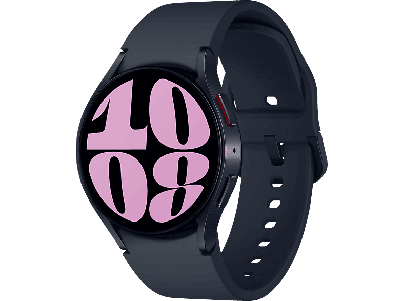 SAMSUNG Galaxy Watch6 40 mm Graphite Fluorkautschuk, S/M, Smartwatch