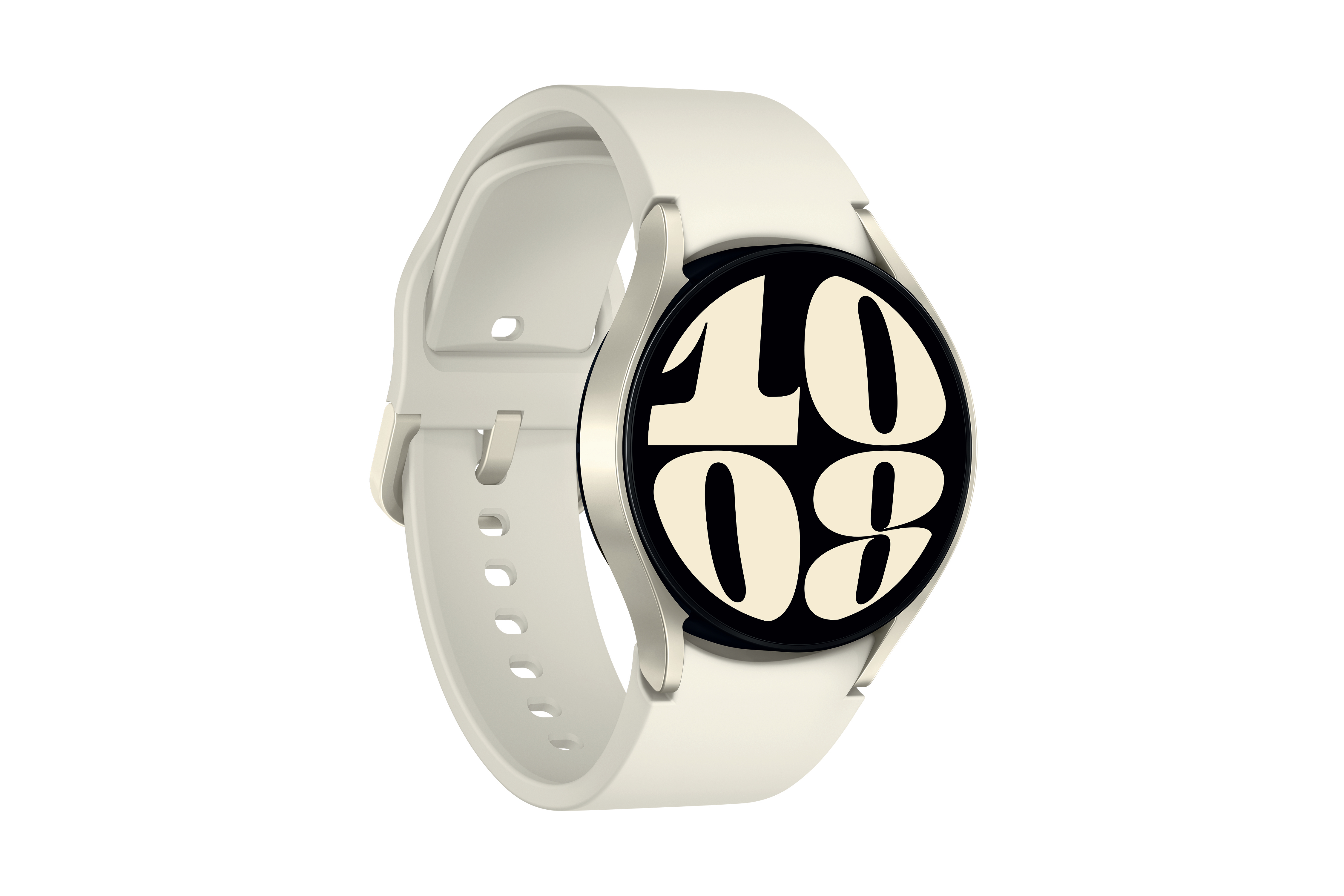 Watch6 LTE Gold S/M, Fluorkautschuk, SAMSUNG Galaxy 40 mm Smartwatch