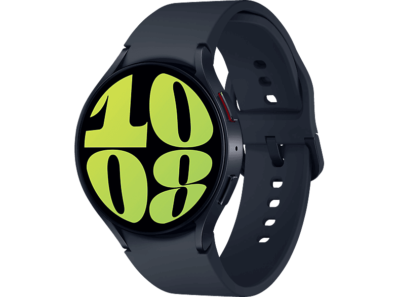 SAMSUNG Galaxy Watch6 LTE 44 mm Smartwatch Fluorkautschuk, M/L, Graphite