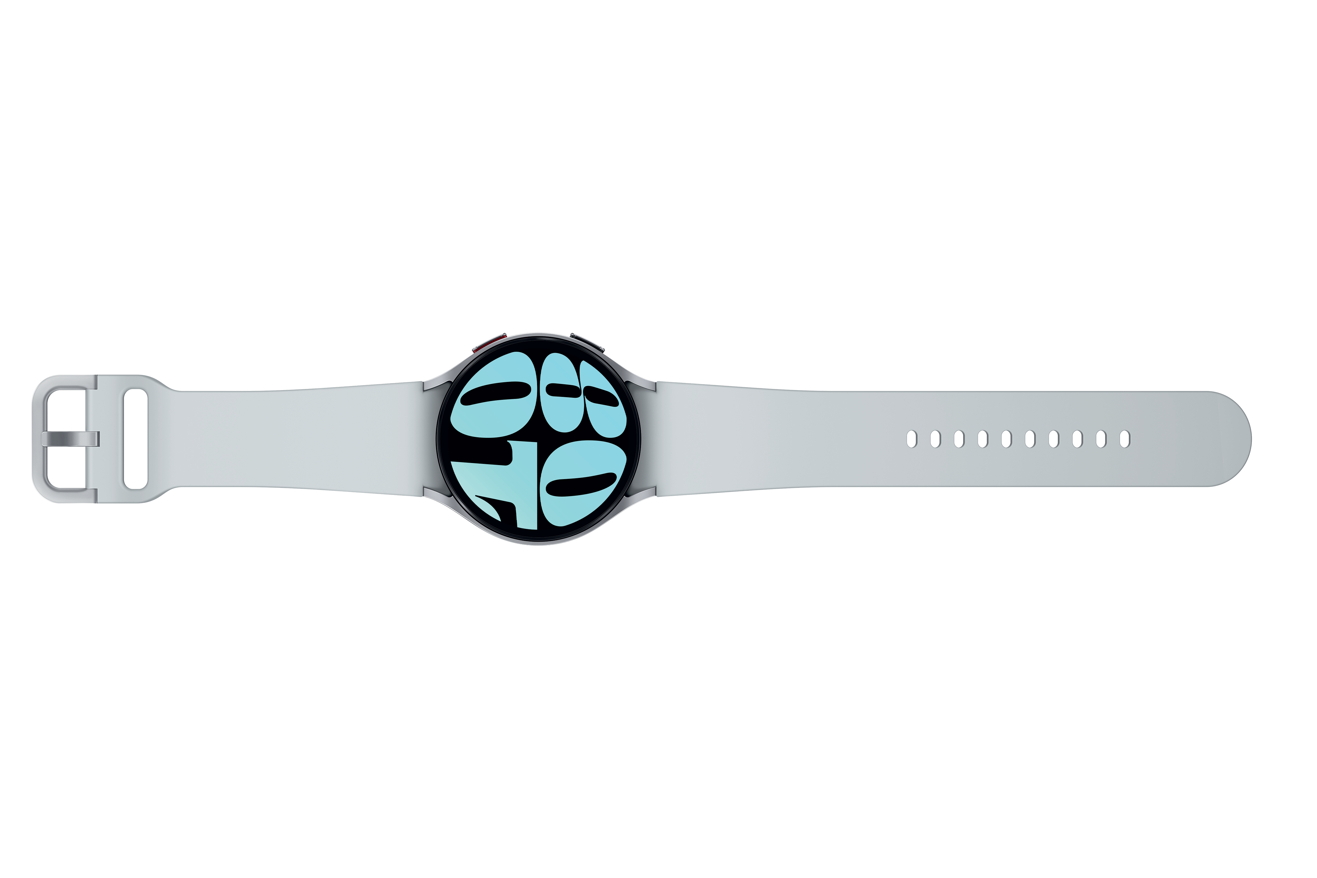 SAMSUNG Galaxy Watch6 LTE mm M/L, 44 Smartwatch Fluorkautschuk, Silver
