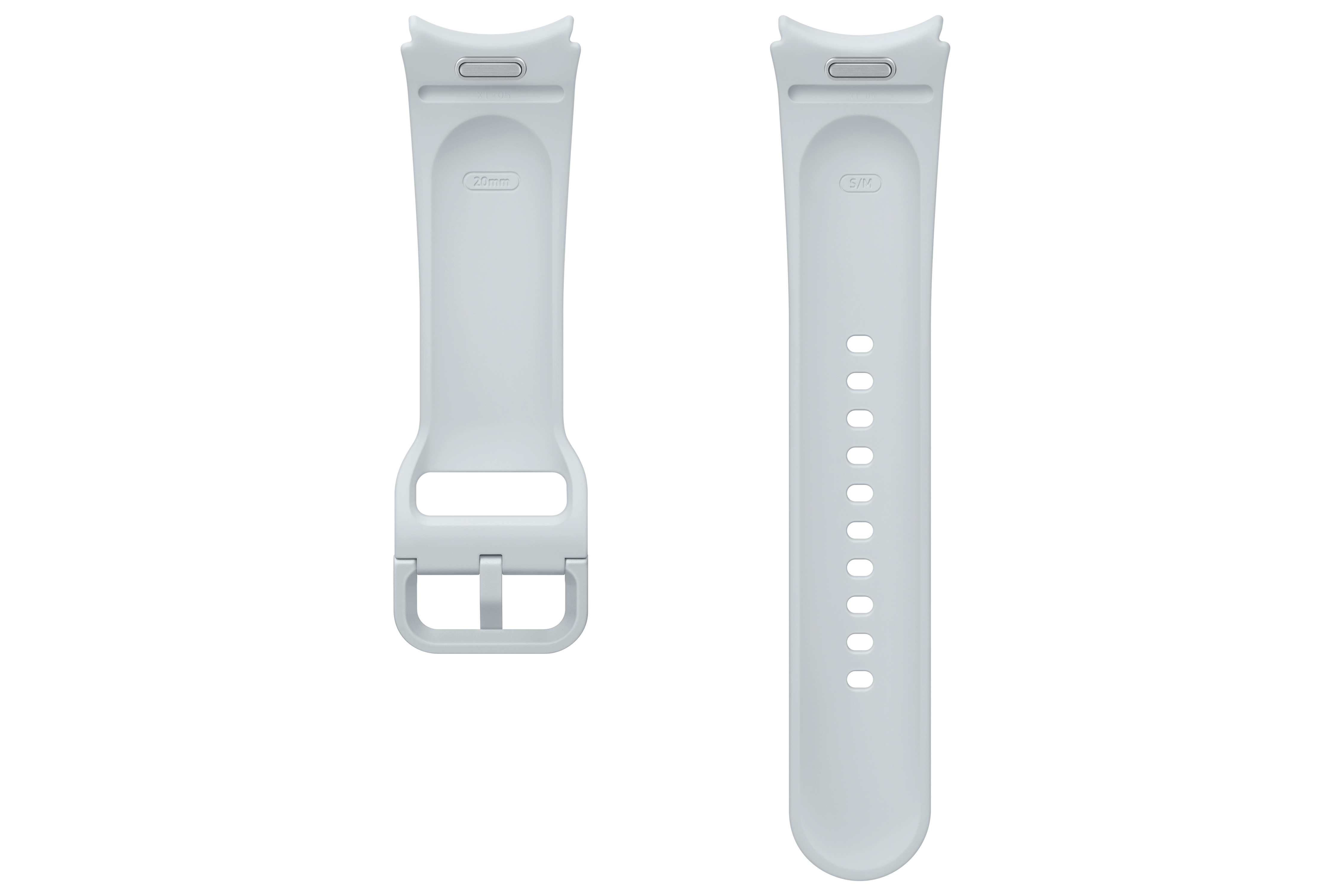SAMSUNG Sport Band (20 mm, S/M), Ersatzarmband, Silver