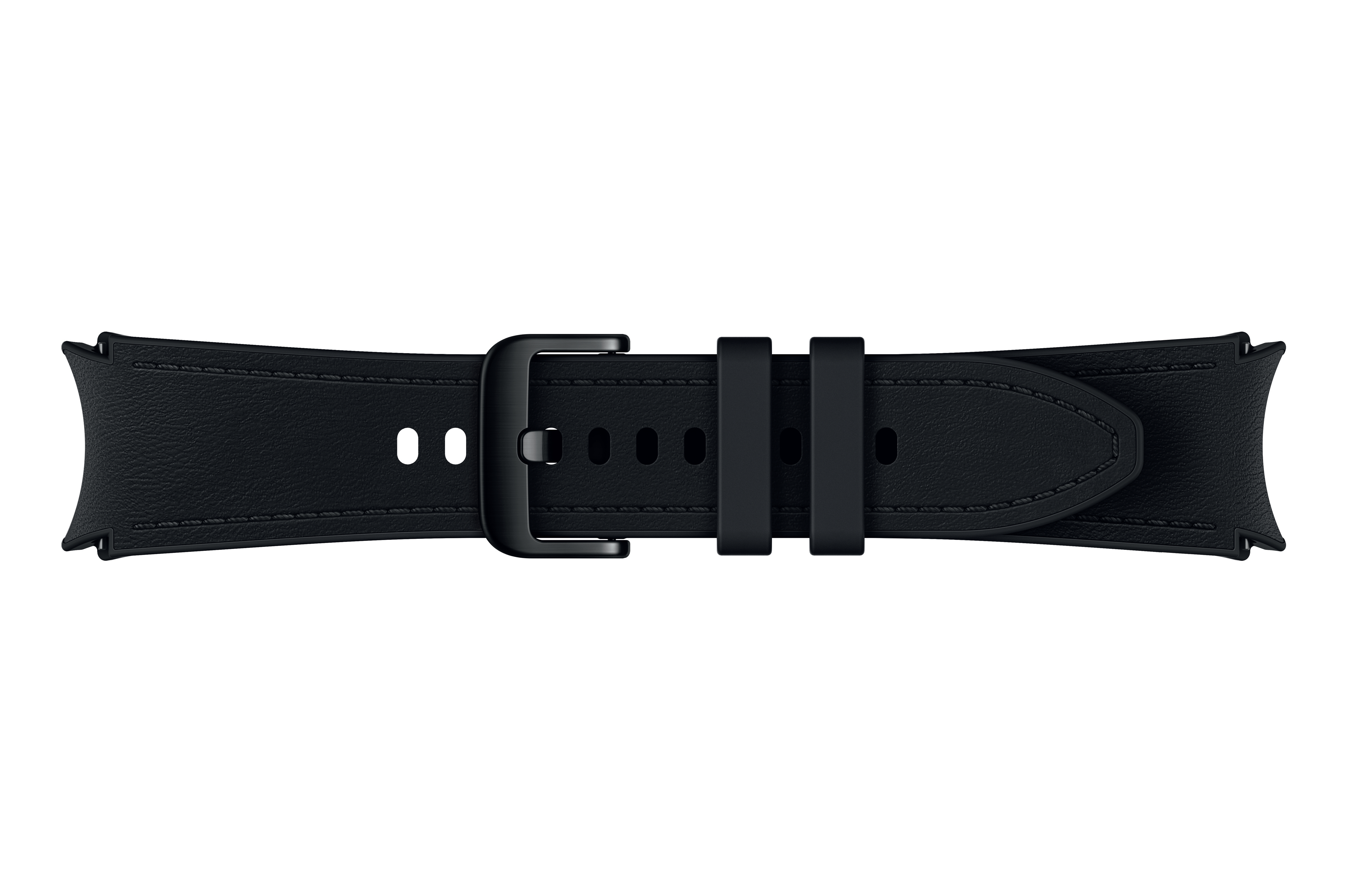 SAMSUNG Hybrid Eco-Leather Band (20 mm, S/M), Ersatzarmband, Black