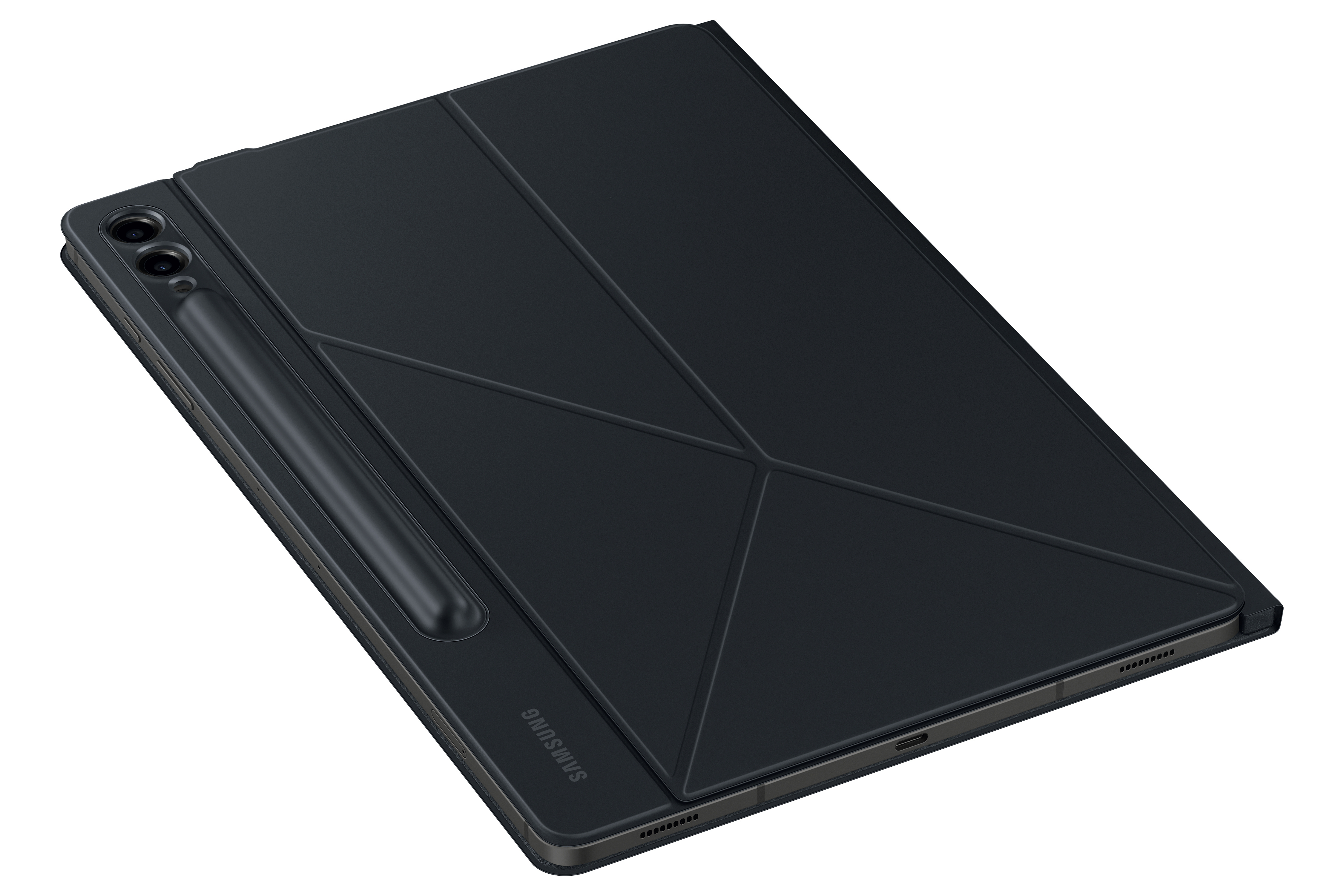 SAMSUNG EF-BX810, Bookcover, GalaxyTab S9 Samsung, S9+, FE+, Black GalaxyTab