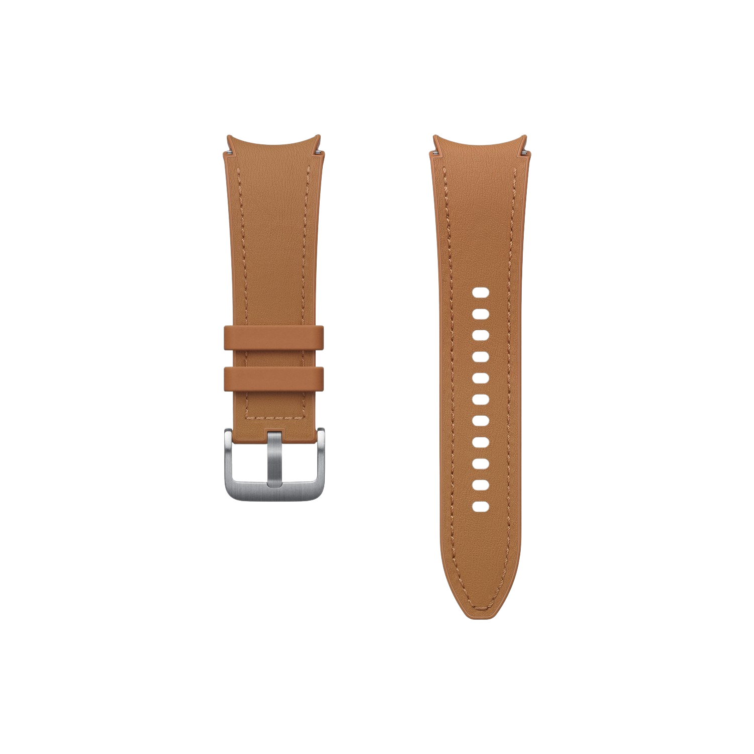 SAMSUNG Bracelet Hybrid Vegan Leather Band pour Galaxy Watch 4 / 5 / 6 S/M Camel (ET-SHR95SDEGEU)